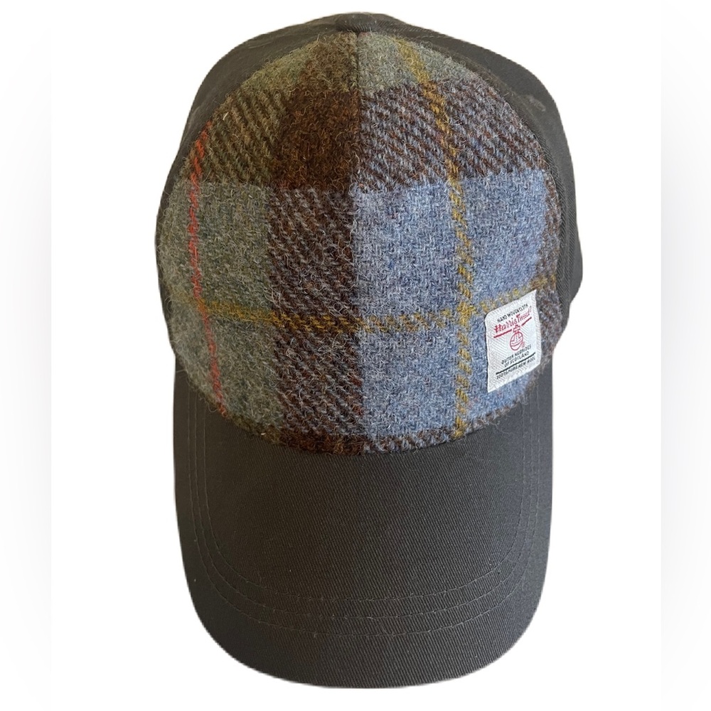 Glen Appin of Scotland Harris Tweed Plaid Wool Hat Hand Woven Adjustable Cap